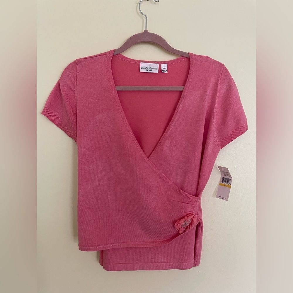 NWT John PaulRichard Petite Pink Top Size PM